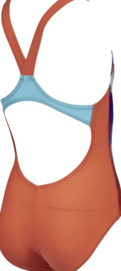 Colour Bleeding V-Back one piece badedragt