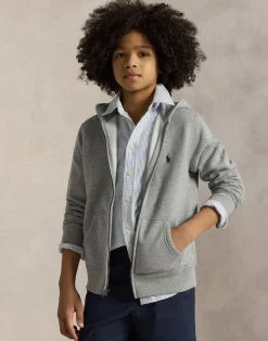 Cotton-Blend Fleece Hoodie Teens