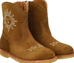 Cowboy støvle med sol- og månebrode