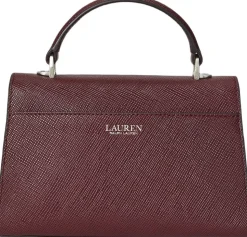 Crosshatch Leather Small Farrah Satchel