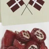 Danske Flag bolcher med smag af jordbær (anledningskort)