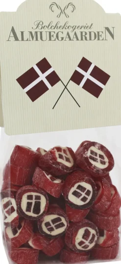 Danske Flag bolcher med smag af jordbær (anledningskort)