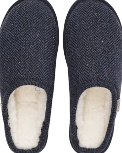 DARWIN WOOL - OPEN WOOL SLIPPERS WITH SHEARLING LINING