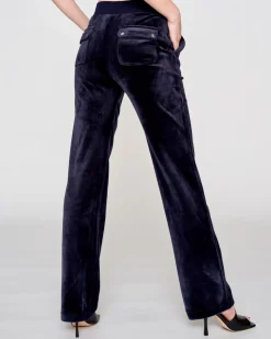 Del Ray Classic Velour Pant Pocket Design