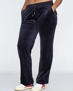 Del Ray Classic Velour Pant Pocket Design