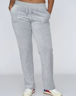 Del Ray Classic Velour Pant Pocket Design
