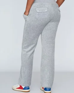 Del Ray Classic Velour Pant Pocket Design