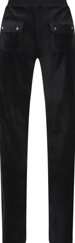 Del Ray Classic Velour Pant Pocket Design