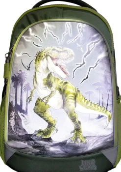 Dino World Skolerygsæk Reflector