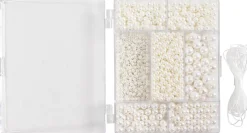 DIY Mix Smykker, Halskæde og armbånd, hvid perlemor