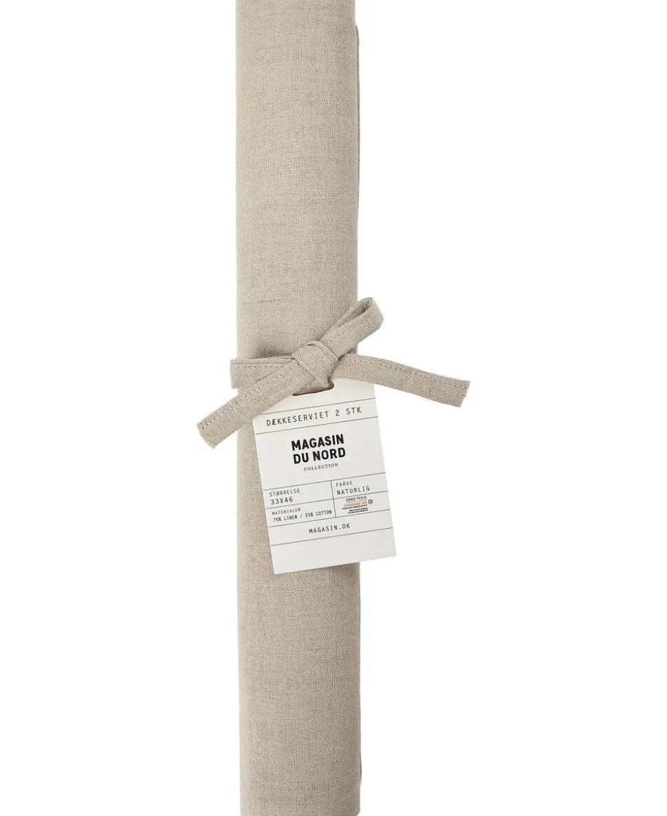 Dækkeserviet 2 stk 33x46 Natural