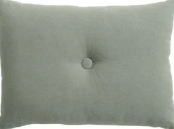 Dot Cushion-Linen-Pine green