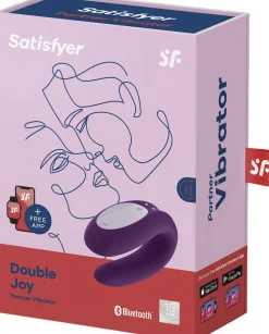 Double Joy Violet App-styret Parvibrator
