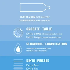 Durex - Nude XL Condoms 10 pcs