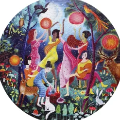 eeBoo - Rundt puslespil 500 brk - Moon Dance
