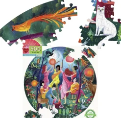 eeBoo - Rundt puslespil 500 brk - Moon Dance