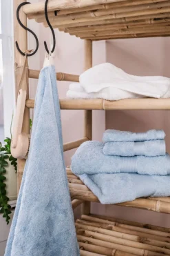 Egyptisk håndklæde lyseblå