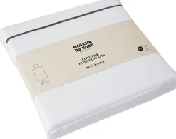 Egyptisk sengesæt med broderet stikning