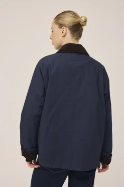 Emmy 4 coated jakke med fløjlskanter - GRS