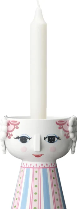 Eva Lysestage H9. 5 cm pink