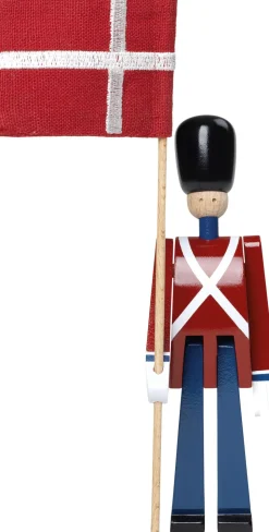 Fanebærer mini rød/blå/hvid