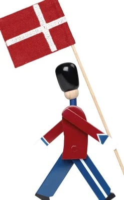 Fanebærer mini rød/blå/hvid