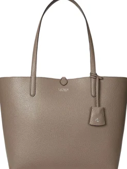 Faux-Leather Large Reversible Tote Bag