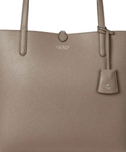 Faux-Leather Large Reversible Tote Bag