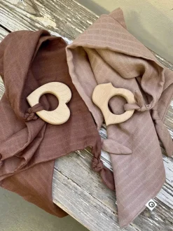 Figure blankie teether