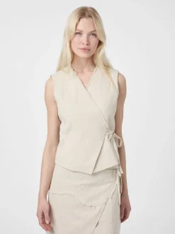 Filora Ramie Wrap Waistcoat