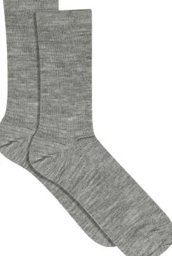 Fine wool rib socks