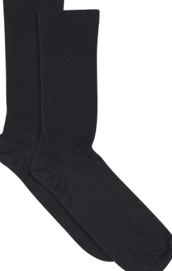 Fine wool rib socks