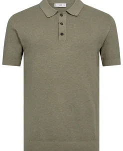 Fine-knit cotton polo shirt