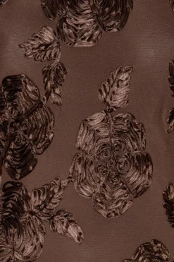 FLOWER MESH MINI DRESS