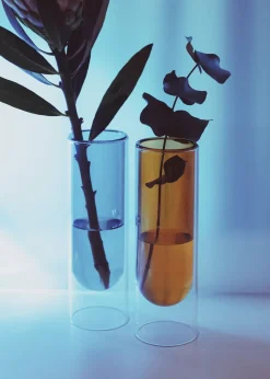 FLOWER TUBE, TALL TUBE, CYAN, 65200C