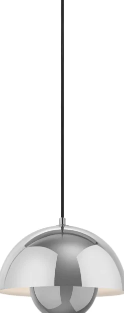 Flowerpot Pendant VP1, Chrome-Plated