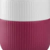Fluted Contrast Mug 35cl Raspberry