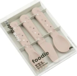 Foodie bestiksæt Happy dots Pudder