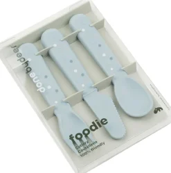 Foodie bestiksæt Happy dots Blå