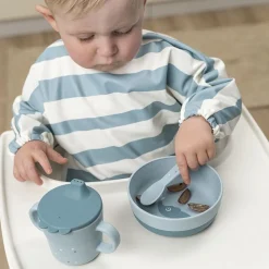 Foodie bestiksæt Happy dots Blå