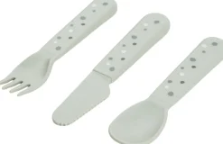 Foodie bestiksæt Happy dots Grøn