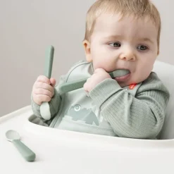 Foodie easy-grip babyske 3-pak Grøn