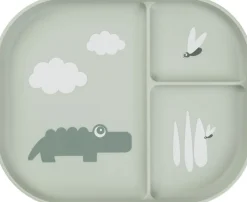 Foodie inddelt tallerken Croco Grøn