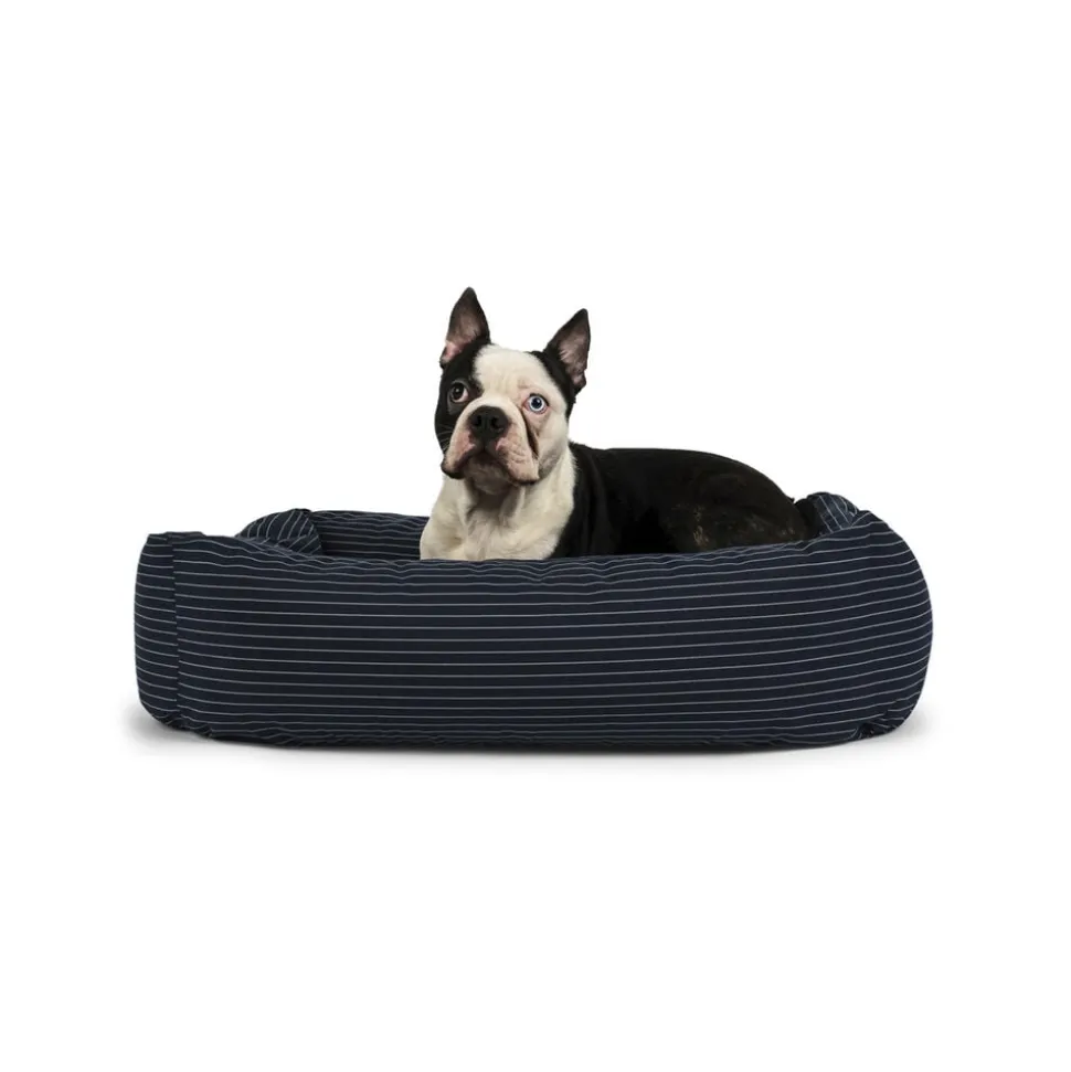 Fossflakes Hundeseng Blue pinstripe