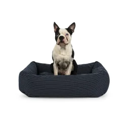 Fossflakes Hundeseng Blue pinstripe