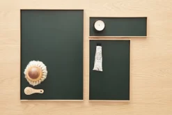 Frame tray large oak/green