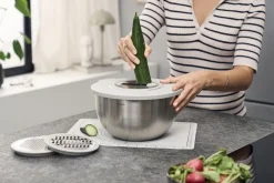 Fresh & Save BOWLS Vakuumskål L / 26 cm, Rustfrit stål, Sølv