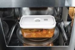 Fresh & Save Vakuum køleboks, Glas, Grå