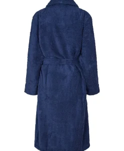 Frotté morgenkåbe navy
