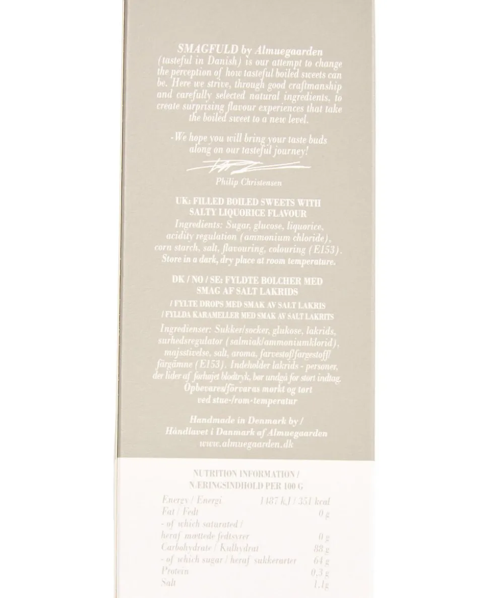 Fyldte bolcher med smag af salt lakrids